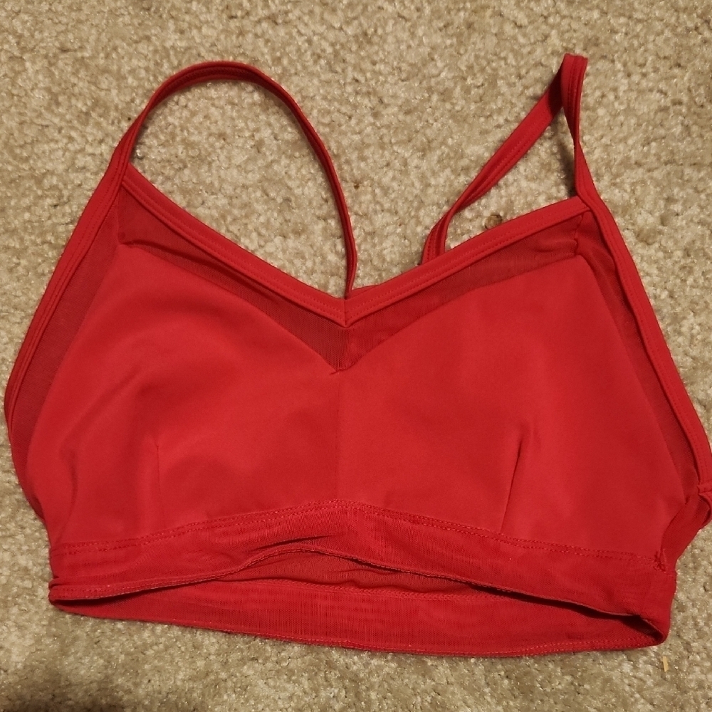 JustFab Pink Intimates Bra with Sheer Trim Size S Womens